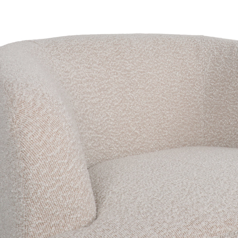 Wade Logan® Bodhe 32.75 inches Wide Boucle Swivel Barrel Chair & Reviews | Wayfair